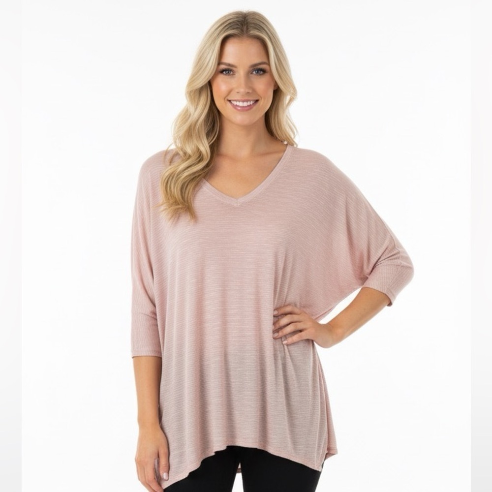 Sadie & Sage Large dusty rose dolman sleeve top